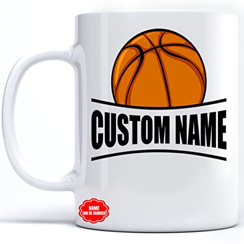 selltoxyz Selltoxyz Personalized Basketball Lovers Sports Coffee Cup Set Christmas...