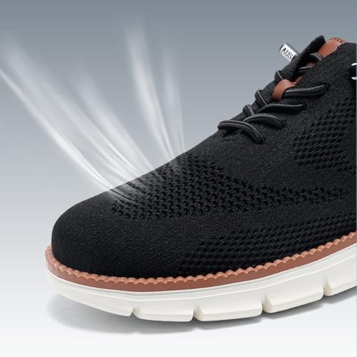 Breeze Shoes for Men Wearbreeze Urban Shoes, Comfofeet Ultra Comfortable Oxfords Mesh Dress Sneakers3