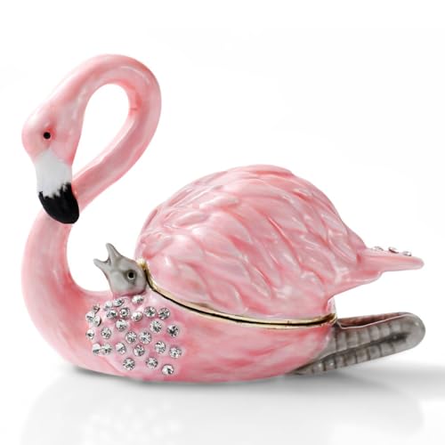 Pink Flamingo Trinket Box
