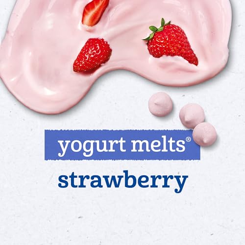 gerber stage 3 baby food snacks strawberry yogurt melts freeze dried yogurt and fruit snacks for babies baby led feeding 7-pack