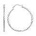 NYKKOLA 925 Solid Silver Beautiful Classic Style Big Hoop Earrings