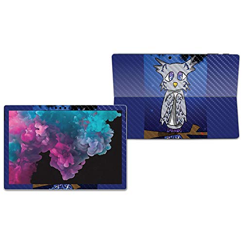 Image of MIGHTY SKINS MightySkins Carbon Fiber Skin for Microsoft Surface Pro 6 - Bedtime Owl | Protective, Durable Textured Carbon Fiber Finish | Easy to Apply, Remove, and Change Styles | Made in The USA
