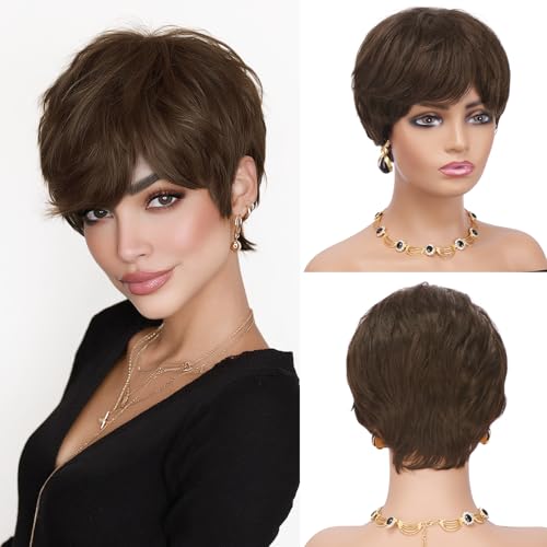 Sidaila Pixie Cut Wig Human Hair for Black Women –