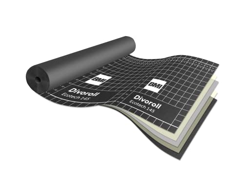 BMI 540372 Divoroll Ecotech 145 Atmungsaktive wasserdichte Folie, Schwarz
