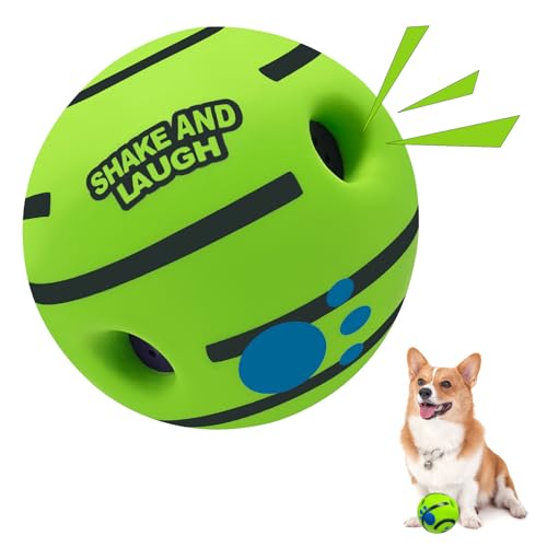 SHAKE AND LAUGH Dog Toys Ball Interactive S 3.14 in (8 cm)