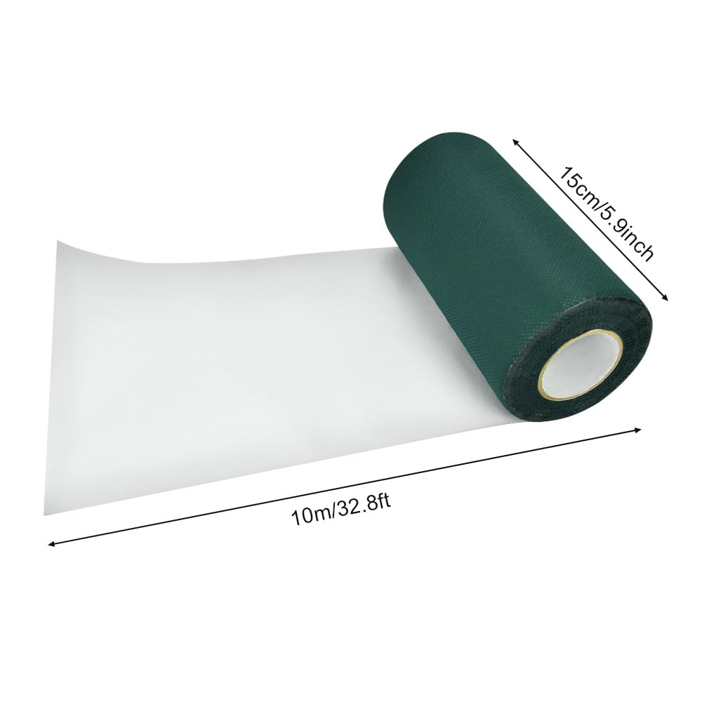 Nastro Adesivo per Erba Sintetica,Nastro Giunzione Prato Sintetico da 10mx15cm,Nastro Autoadesivo per Cucitura di Erba,Nastro di Aggraffatura di Erba Artificiale per Posa Erba da Giardino
