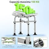 Zoom IMG-2 homcom sgabello da doccia regolabile Zoom IMG-2 homcom sgabello da doccia regolabile