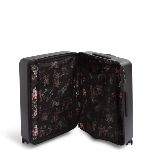 Image of Vera Bradley Women's Hardside Rolling Suitcase Luggage, Black, 22 inch Carry On, 26 inch Check In, & 29 inch Check In