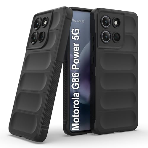 Image of amazon basics Back Case Cover for Motorola G86 Power 5G | Compatible for Motorola G86 Power 5G Back Cover | Liquid Silicon Magic Case with Camera Protection | Black