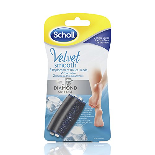 Scholl Velvet Smooth Diamond Pedi Hard Skin Remover Refills - Extra Coarse, Pack of 2