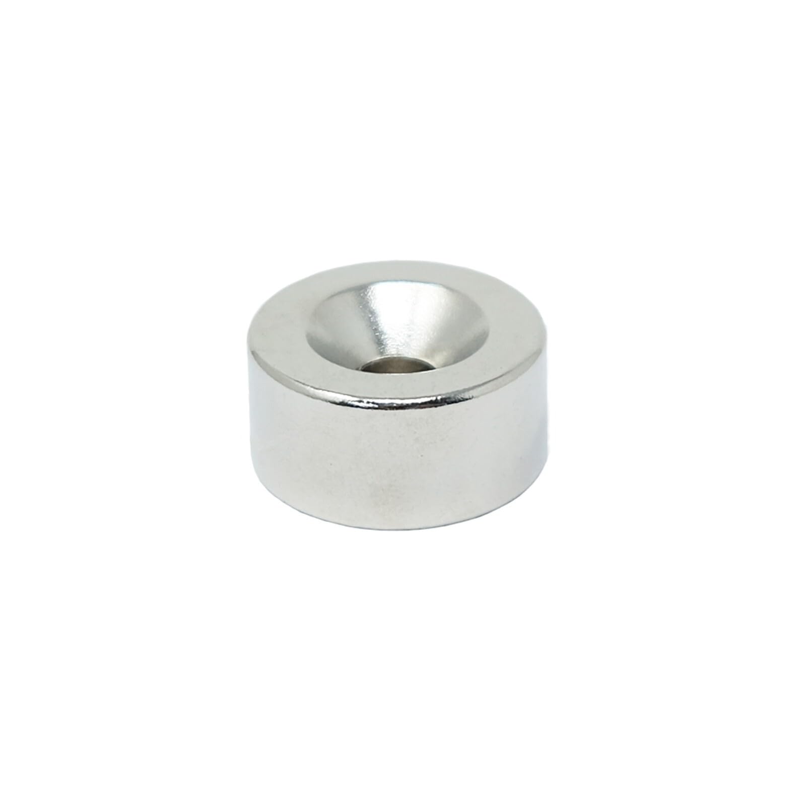 Magnes Expert® 20 mm średnicy x 10 mm grubości x 5,2 mm c/zlew magnes neodymowy - 11 kg pociągnięcie (północny) (opakowanie 1 szt.)