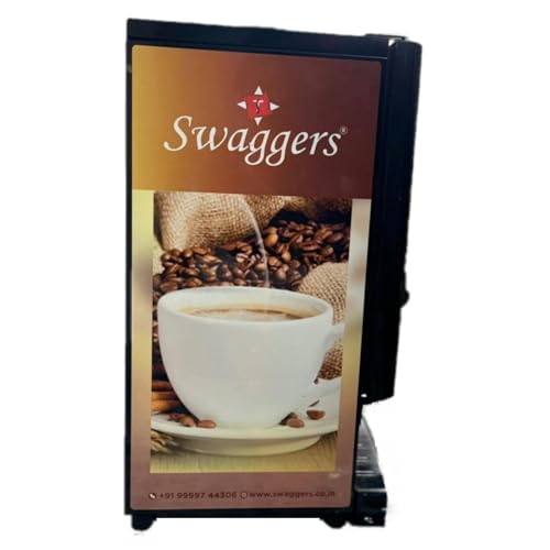 Image of swaggers 2 Options Tea Coffee Vending Machine Suitable For Office /Factory /Godawn /Home /Catering House.Ready to Serve, No Milk Required