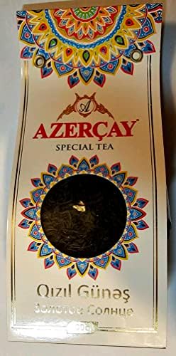 Azercay Loose Tea 'Golden Sun' Orange & Rosehip & Black Velvet Tea 100g Made in Azerbaijan - Kosher Certified NO GMO