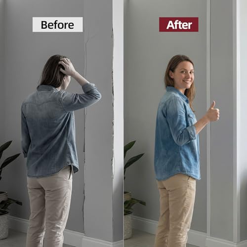 Miniatura 6 de Jsiwoth 3,1m Moldura Angular Pvc Flexible Autoadhesiva 90 180 , Protector De Esquinas Para Pared Interior Y Exterior, Perfil Decorativo Para Pared Y Techo Blanco, W:16mm