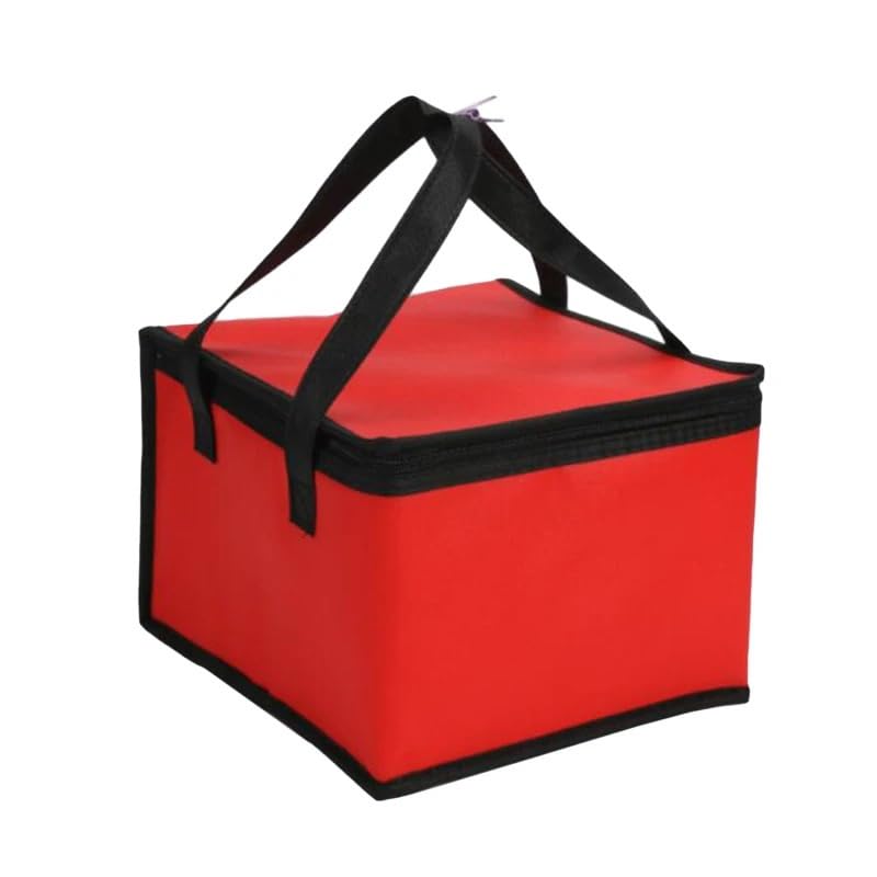 DMLAYHP Bolsa Termica Pizza Bolsa térmica portátil Plateada for Enfriar Pasteles, Pizzas, loncheras térmicas for Picnic, Comidas y Bebidas(6)
