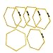 Qqmora Agile Polygon Physical Training Hexagonal Step Suit Football Equipment Bright Color PP Material 48CM 6Pcs Set for Soccer Basketball Tennis