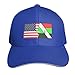 Flag of Egbe OMO Yoruba and America Baseball Cap Sandwich Brim Hats for Men Women Adjustable Caps Blue