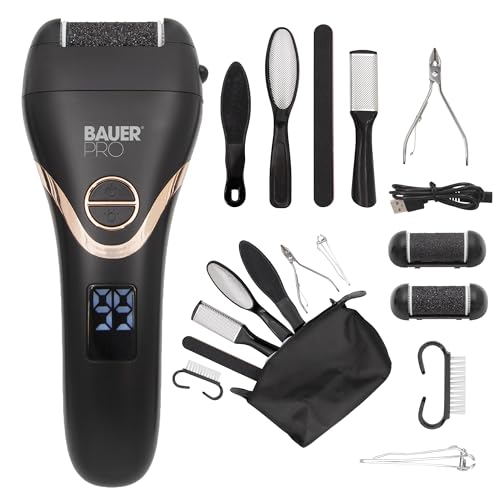 Lime électrique pieds Bauer Professional 38729 avec kit pédicure étanche
