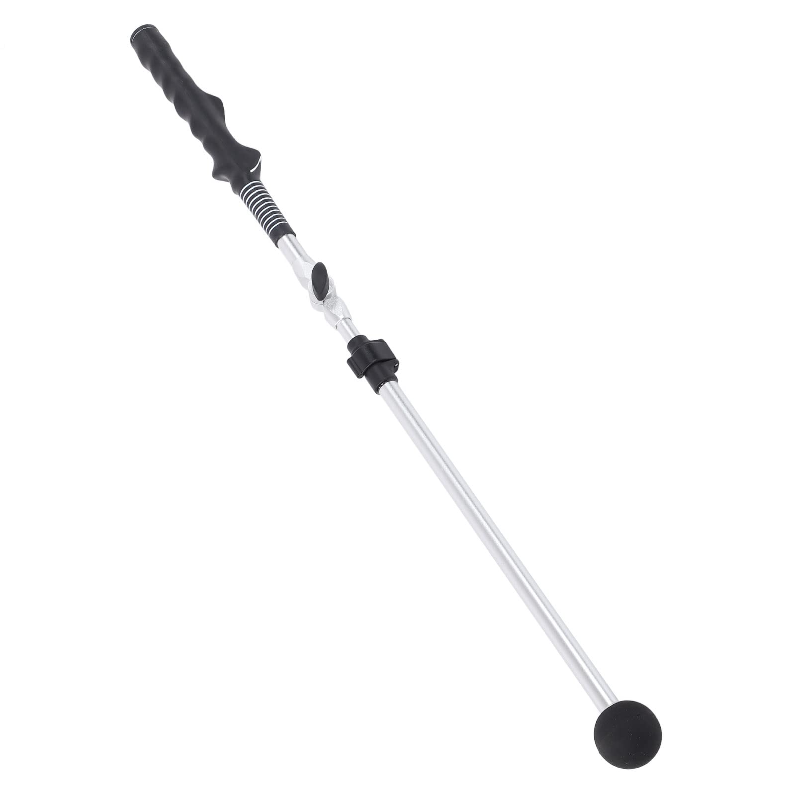Entrenador de Swing de Golf telescópico para Exteriores, ejercitador de la posición Correcta de Las Manos con empuñadura de Goma Antideslizante, Palo de Swing Plegable de Aluminio