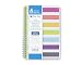 Blue Sky 2017-2018 Academic Year Teachers Weekly Lesson Planner, Twin-Wire Bound, 5" x 8", Stripe Cover