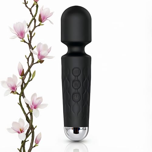 JEKMOS Personal Massager for Back, Silicone, 20 Modes, Multiple Speeds, USB Rechargeable, Pink,...