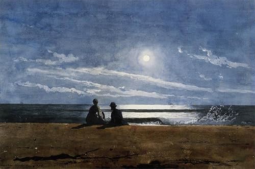 Lienzo de Winslow Homer Luz de luna para decorar un salon elegante y relajante