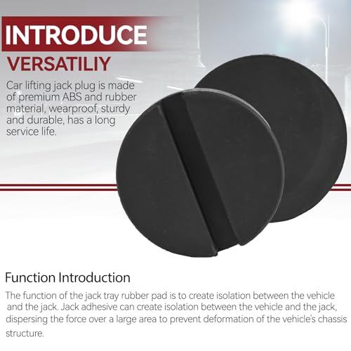Universelle Wagenheber Gummiauflagemit Hebebühnen Rangierwagenheber Wagenheber Gummi-Pad Seitenwagenheber Gummiklotz Gummipuffer Gummiblock Für KFZ PKW SUV