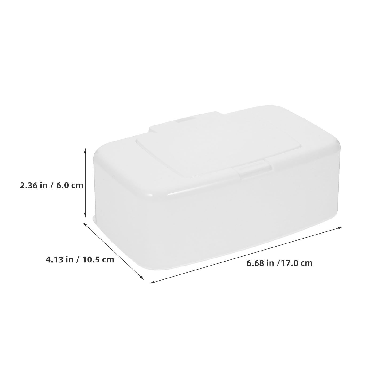 Toddmomy Porta Salviette Umidificate Portatile in Pp Bianco con Coperchio Ermetico, Scatola Salvaspazio Ricaricabile 4 Pezzi Adatta per Bagni e Soggiorni