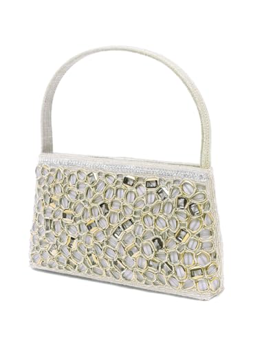 Image of Peora Malti Color Clutch Purses for Women Handmade Evening Handbags Bridal Clutch