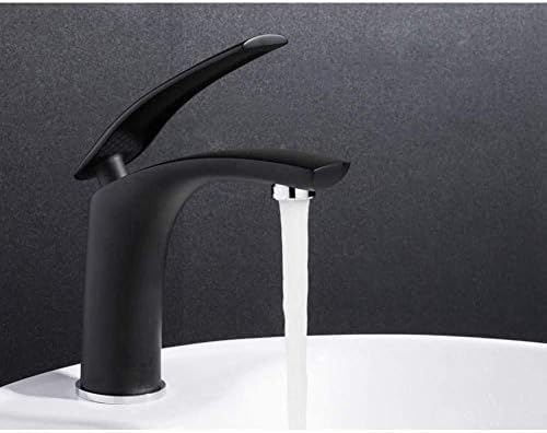 Robinet de lavabo cascade noir pour une salle de bain moderne et zen