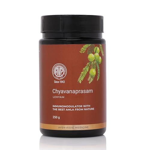 AVP Organic Chyawanprash | Sugarfree | 3X Immunity Booster | Enhances Strength & Stamina | Age Defying Formula | All Age Groups | No Preservatives | No Chemicals | Made with 44 Ayurvedic Herbs | 250 g AVP Organic Chyawanprash | Sugarfree | 3X Immunity Booster | Enhances Strength & Stamina | Age Defying Formula | All Age Groups | No Preservatives | No Chemicals | Made with 44 Ayurvedic Herbs | 250 g