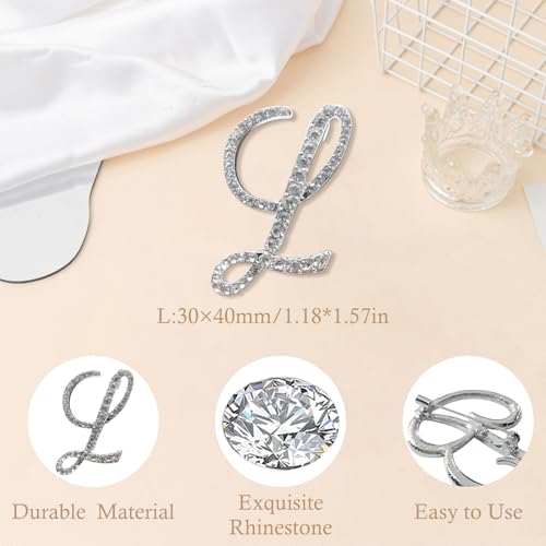 Image of Rhinestone Initial Brooch Pin for Women, Alphabet Gold Letter Brooch A-Z with Crystal, Metal Pin for Hat Bag Dress Suit Accessory for Men