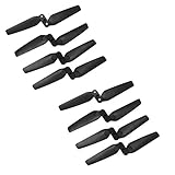 BTG 8PCS Foldable Propellers for Eachine E58 S168 RC Quadcopter - Quick Release Props Blades Kit with Clips and Screws(=2SETS)
