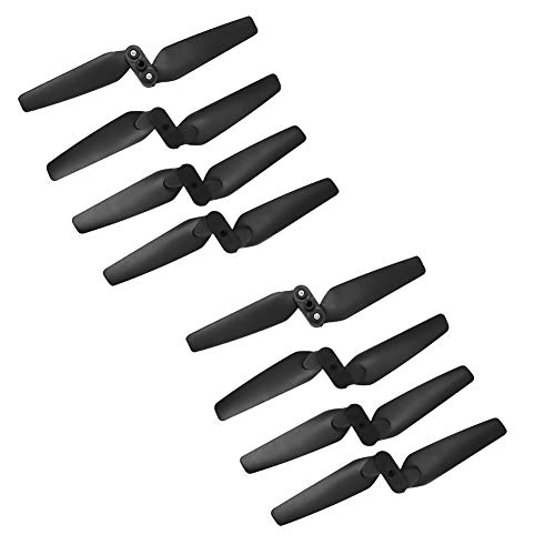 BTG 8PCS Foldable Propellers for Eachine E58 S168 RC Quadcopter - Quick Release Props Blades Kit with Clips and Screws(=2SETS)