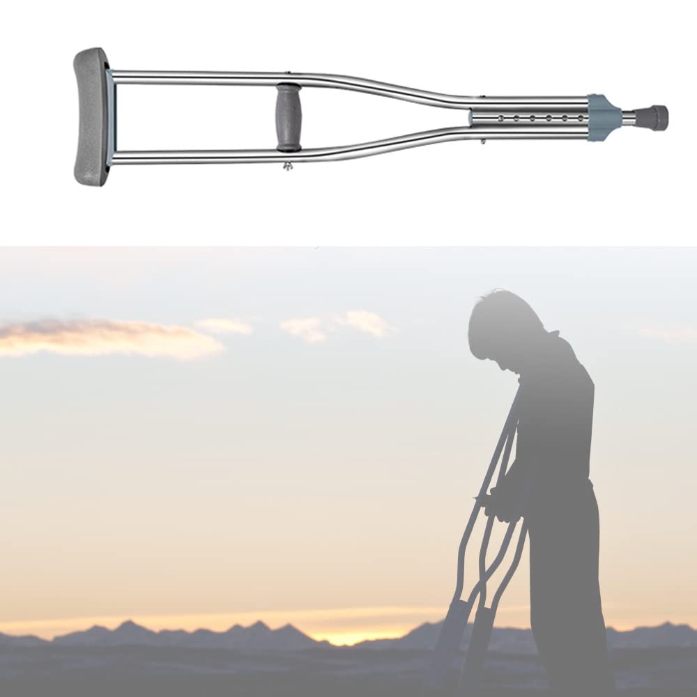 Muletas para niños, muletas axilares, muletas para jóvenes, bastón Ajustable, Longitud para niños de 3'7" a 4'5", muletas de antebrazo de Aluminio, livianas | Duraderas (Color