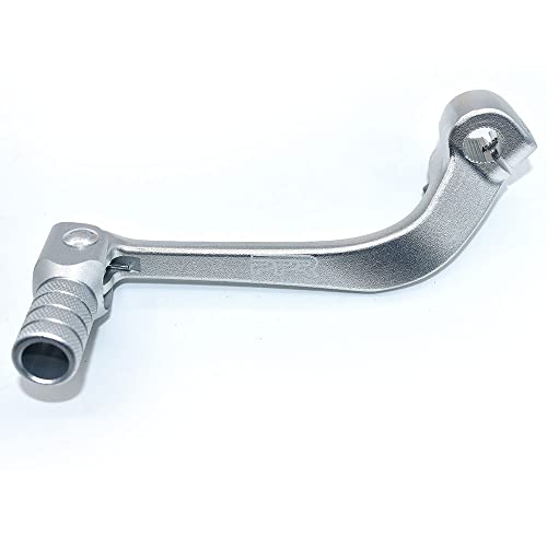 Image of Gear Shift Lever, CNC Rod Alloy Aluminium Gear Shifter Lever Fits for Motorcycle BSE CRF 110 Apollo TTR 125 Motorcycle 50cc 110cc 250cc Dirt Pit Bike (Silver)