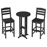 Vongrasig HDPE 3-Piece Bistro Set