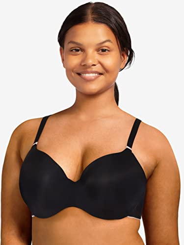 Chantelle Women's Absolute Invisible Smooth Flex T-Shirt Bra, Black, 32F (32Ddd) #TOP4