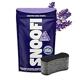 Snoofi Premium Nose Strips, Lavender Scented, for Breathing and Snoring, Black Nose Strips, Helps Stop Snoring, Opens Nasal Passages, Increase Oxygen Intake, Hypoallergenic Adhesive, Snoring Solution