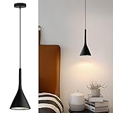 iYoee Mini Pendant Light Fixture for Kitchen Island,Black Hanging Chandelier Light fixtures E26 Livi