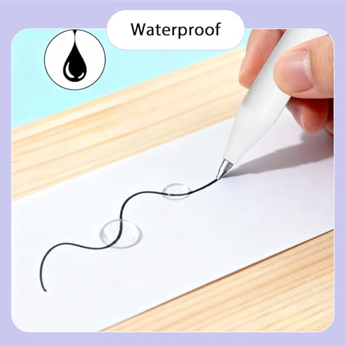 2 Bolígrafos de Gel Negro con Diseño de Gato miniatura 5