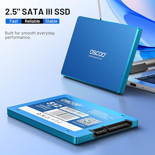 Image of 512GB 2.5 inch SATA III SSD Internal Solid State Drive Up to 550MB /s | Upgrade PC or Laptop with 6Gbps SATA SSD for Professionals, Creators, Everyday Users