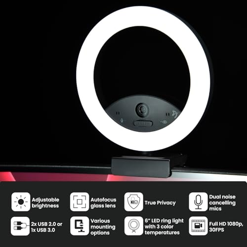 WEBCAM AROZZI Occhio Ring Light Webcam - 4