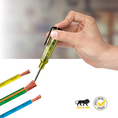 Image of AC 24-250V Contact Electrical Detector Slotted Screwdriver Tester Pen 1 Piece Digital Voltage Tester