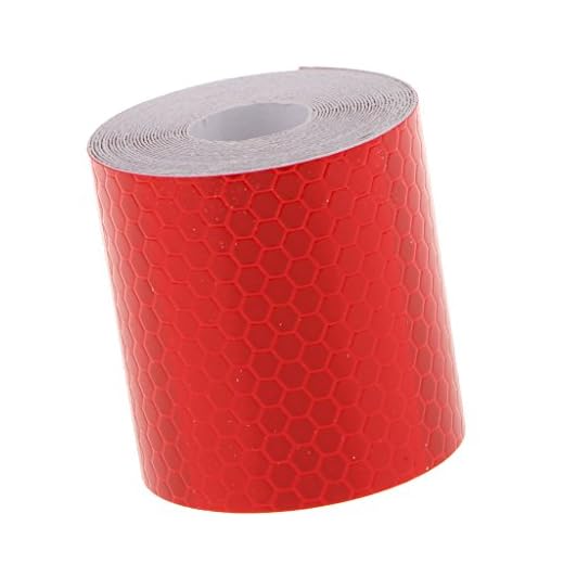 3m Etiqueta Adhesiva Cinta Reflectante Seguridad Advertencia para Coche Camión - Rojo