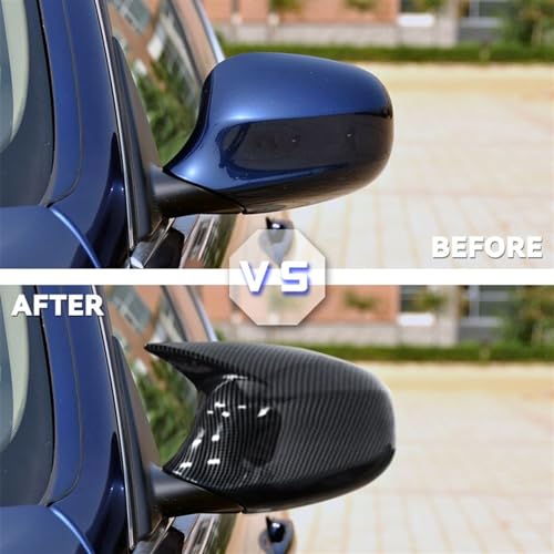 Coque rétroviseur carbone pour BMW E87 E90 protection boîtier rayé en ABS