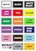 MxNumbers- Mx & ATV Number Plate Decals | Set of 3 Decals with Your Custom Number & Color Choice | Sliced Font Style 6s