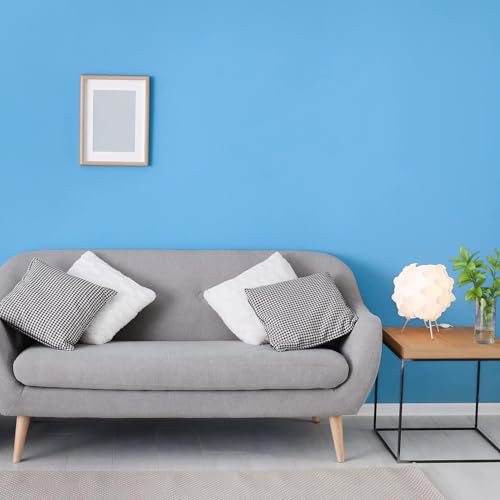 Image of Sky Blue Solid Matt Peel and Stick Wallpaper Contact Paper Wallpaper Modern Self Adhesive Wallpaper Decorative Removable 16 x 96 Inch