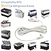 DC Power Cord Cable 11.5 ft Length 12V/24V for Car Refrigerator Car Fridge Freezer Compatible with Most Brands (White)