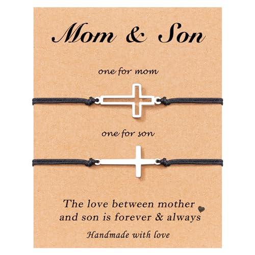 Tarsus Cross Matching Bracelets Gifts Ideas for Fathers Day Mothers Day Christmas Birthday